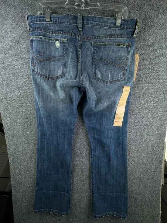 NWT Stetson Women Blue Cotton Blend 816 Fit Cropped Jeans Size 12 ACTL 34x28 - Picture 11 of 16